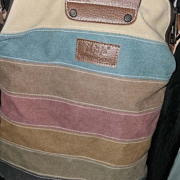 Striped Multi-Color Women's Backpack - Picture 7 of 7